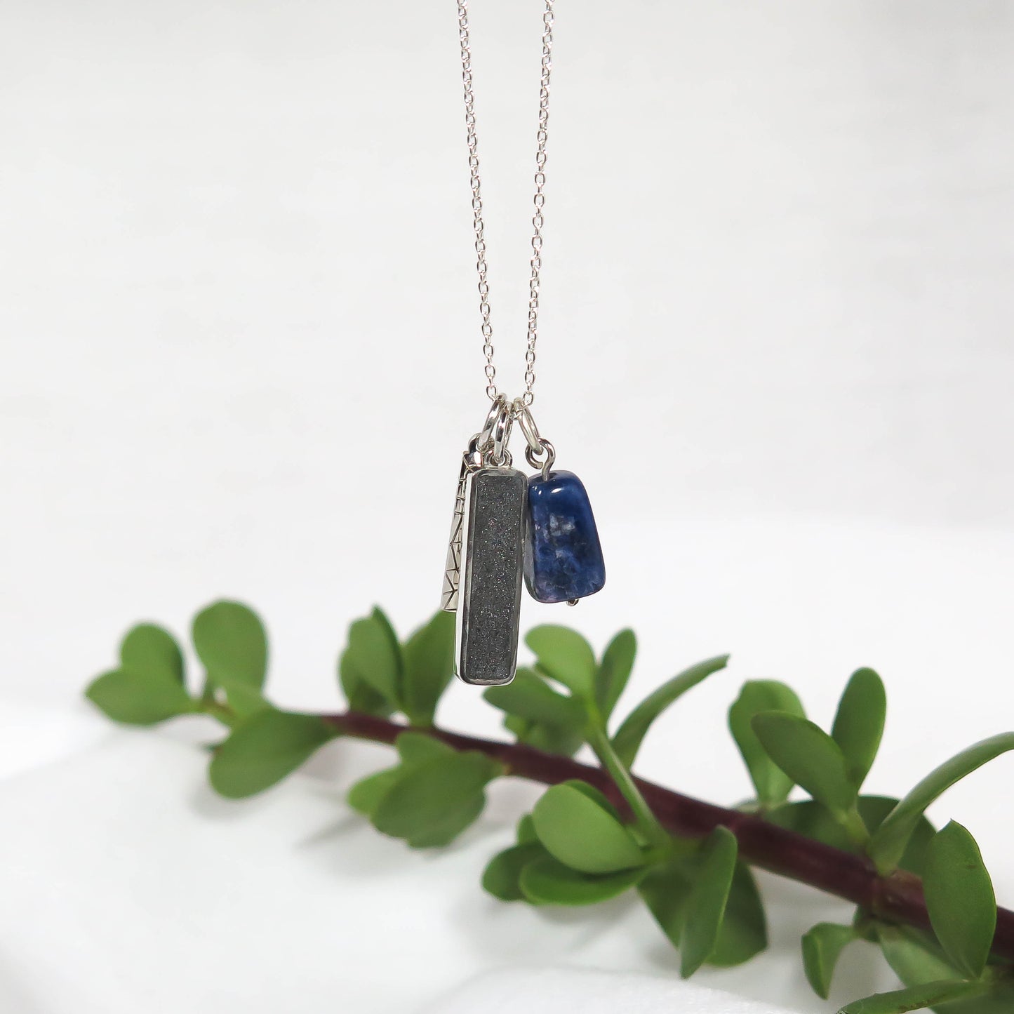 AFGRI PENDANT #2 MEMORIAL SET - ARGENTIUM & STERLING SILVER NECKLACE