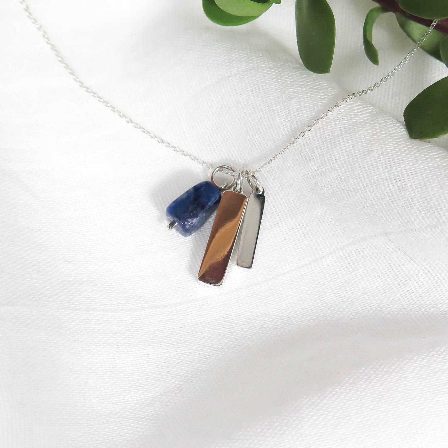 AFGRI PENDANT #2 MEMORIAL SET - ARGENTIUM & STERLING SILVER NECKLACE