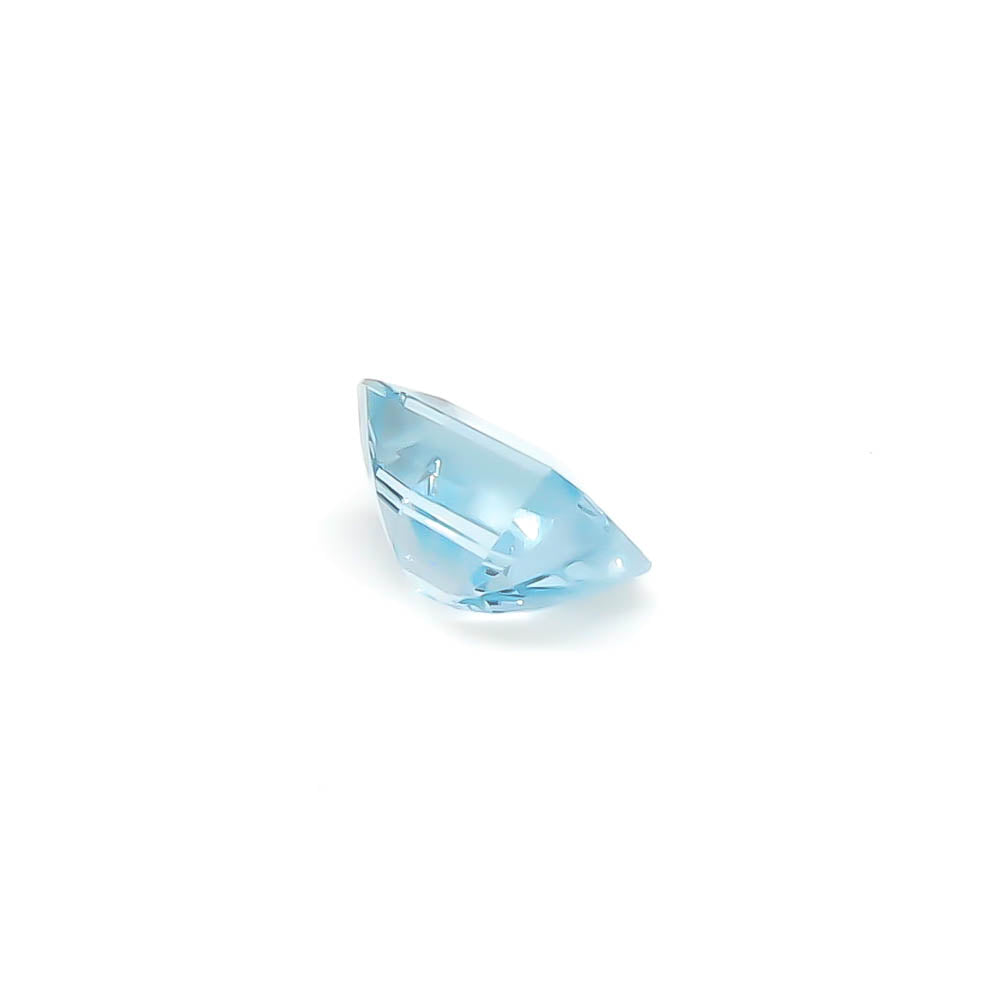 3.40 ct CERTIFIED Octagon Faceted Medium Blue Aquamarine