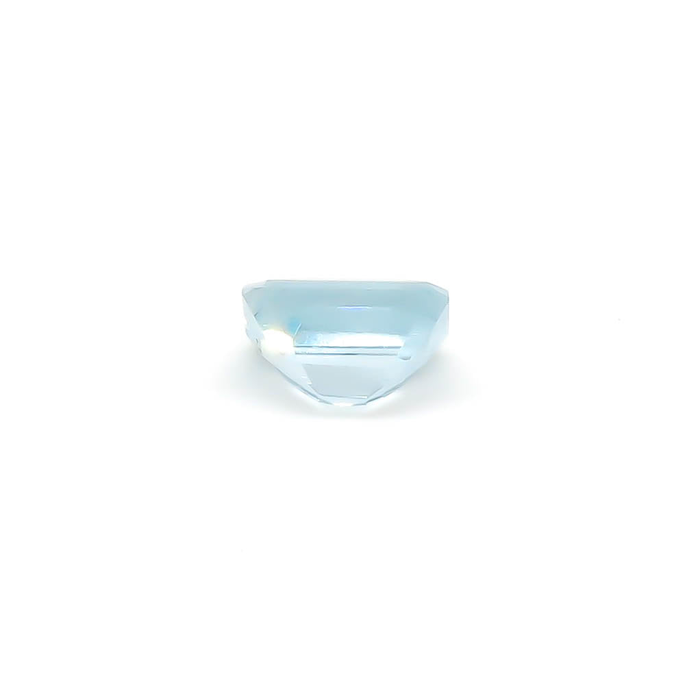 3.40 ct CERTIFIED Octagon Faceted Medium Blue Aquamarine