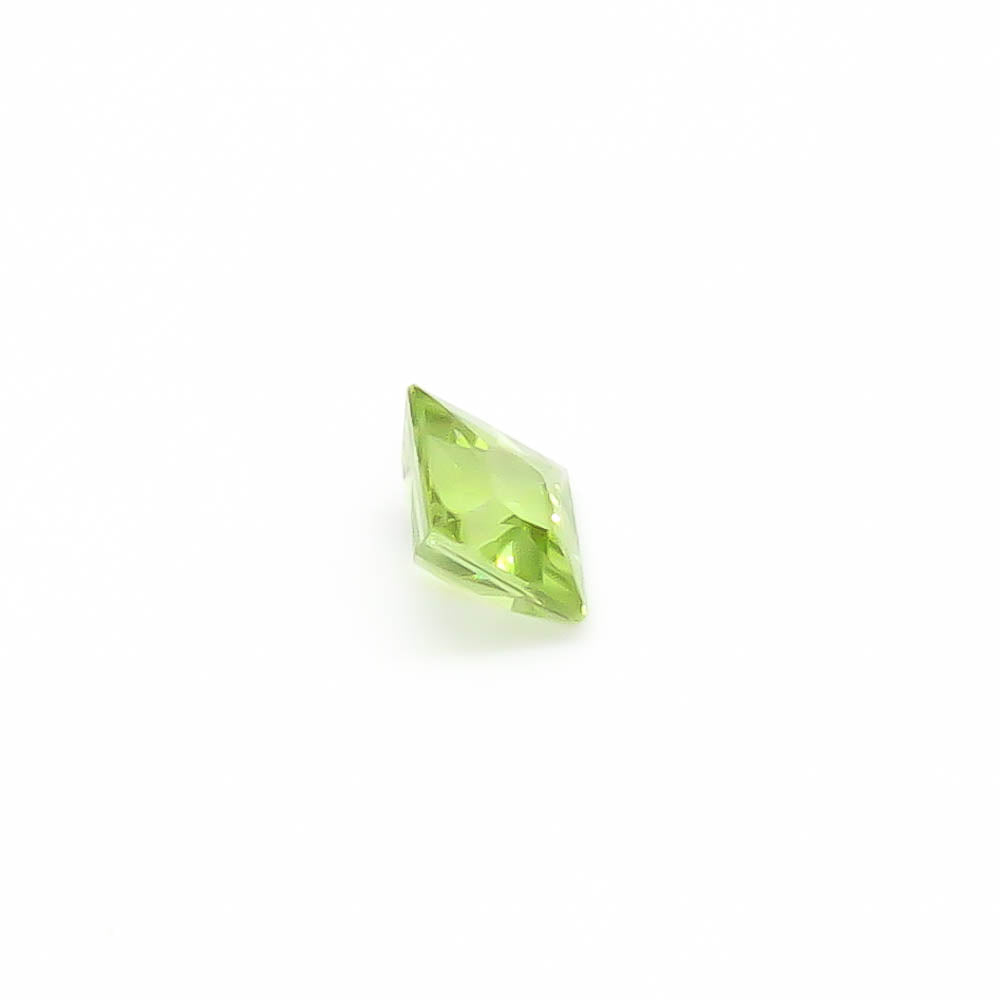 0.65 ct (5 mm) Square Faceted Burmese Peridot