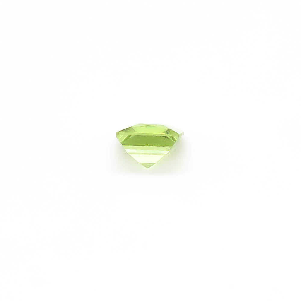 0.65 ct (5 mm) Square Faceted Burmese Peridot