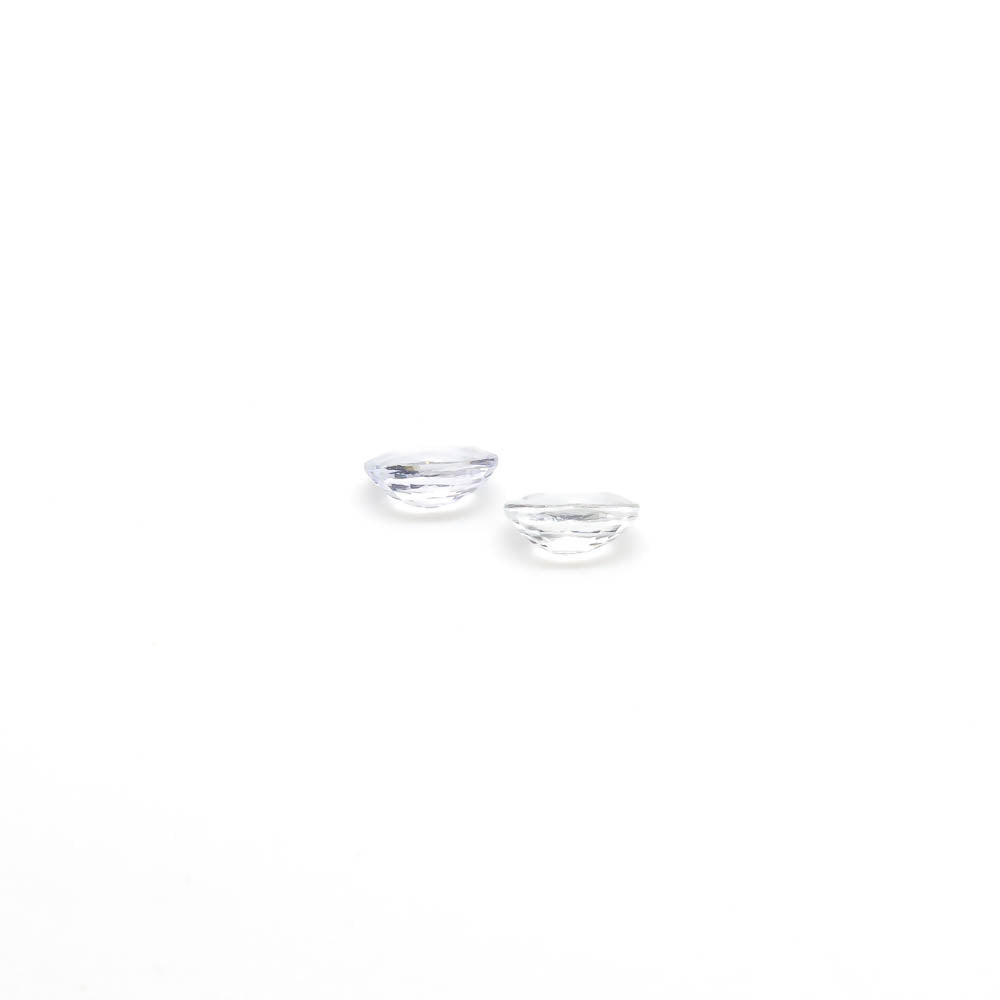 1.02 ct Oval Natural Pale Blue Ceylon Sapphire Set of 2 Stones