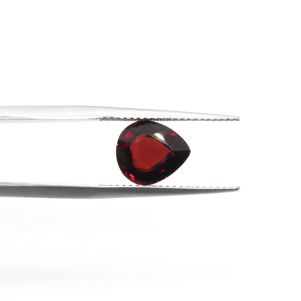 2.83 ct Wine-Red Pear Shaped Natural Pyrope Garnet