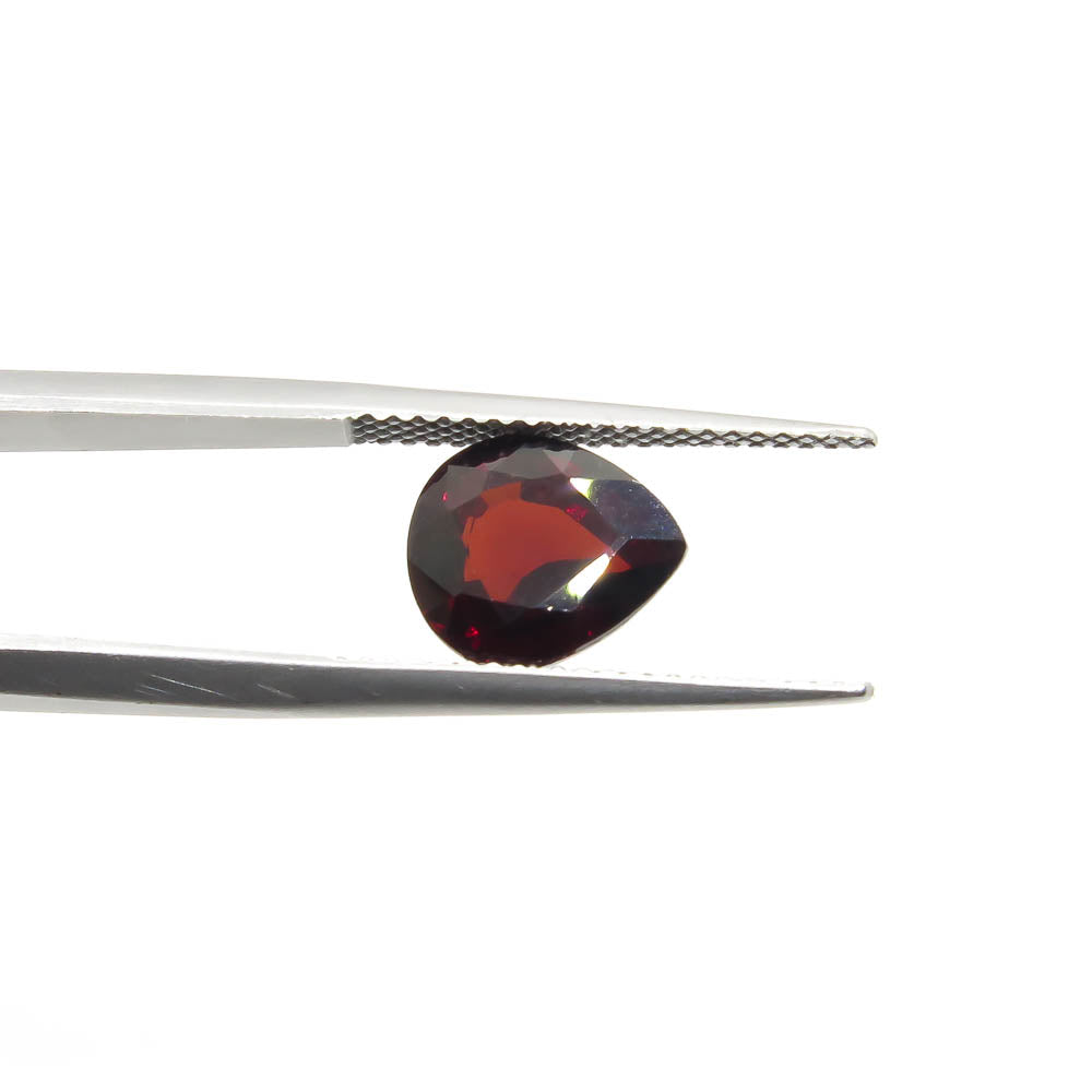 2.83 ct Wine-Red Pear Shaped Natural Pyrope Garnet