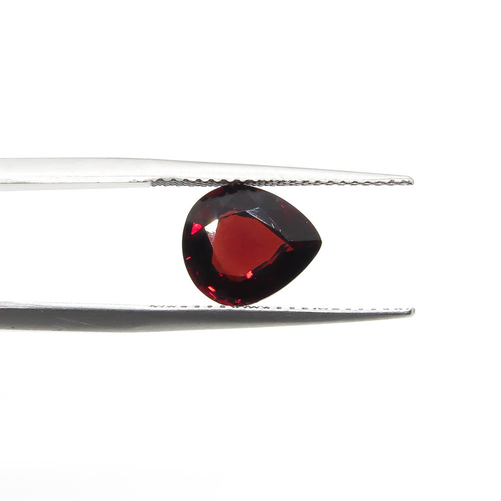2.83 ct Wine-Red Pear Shaped Natural Pyrope Garnet