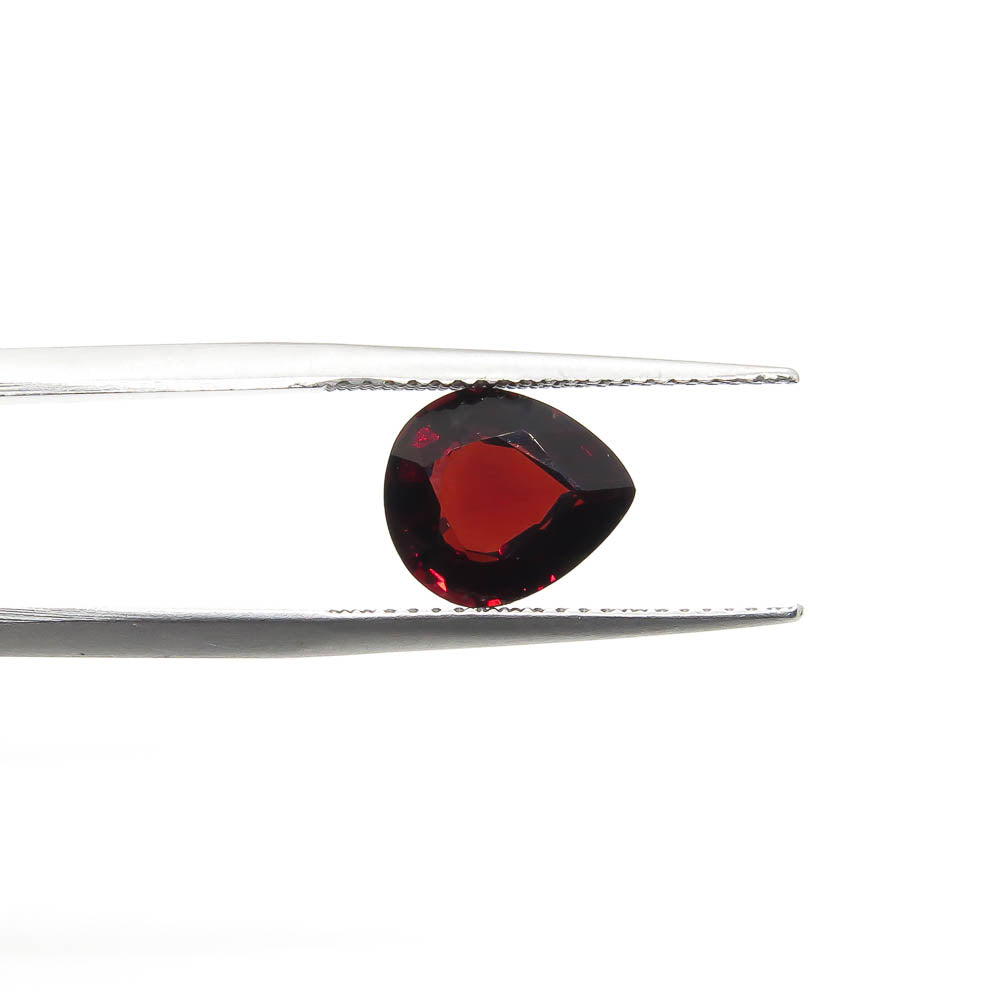 2.83 ct Wine-Red Pear Shaped Natural Pyrope Garnet