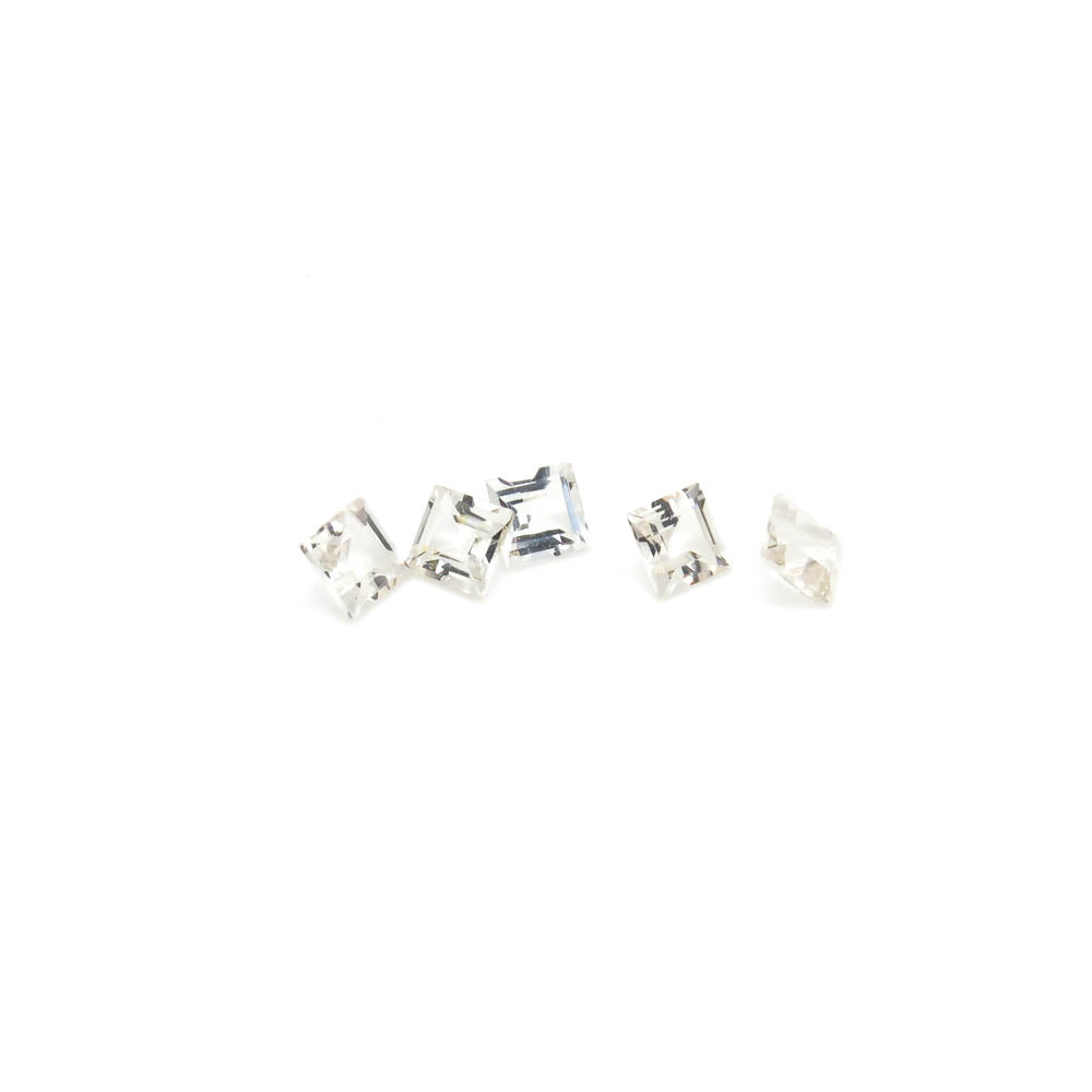 0.39 ct Square Faceted White Topaz