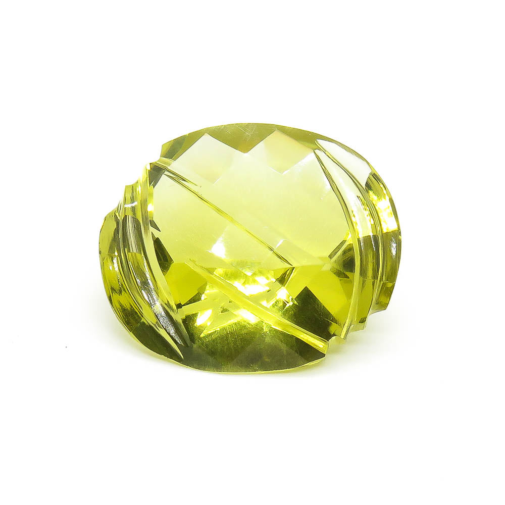 35.92 ct Designer Cut Lime Green Citrine (Lemon Quartz)