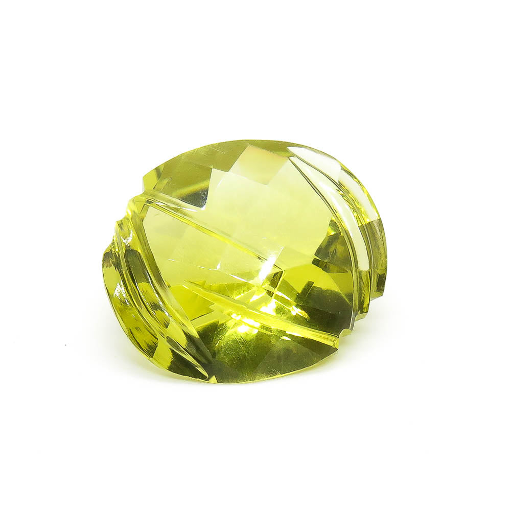 35.92 ct Designer Cut Lime Green Citrine (Lemon Quartz)