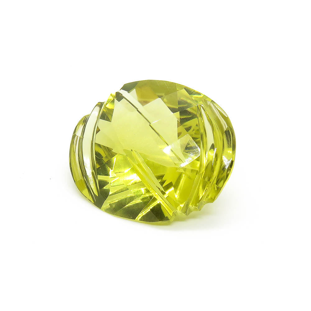 35.92 ct Designer Cut Lime Green Citrine (Lemon Quartz)