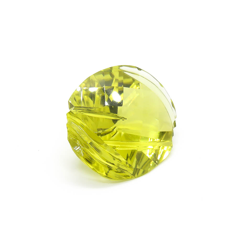 35.92 ct Designer Cut Lime Green Citrine (Lemon Quartz)