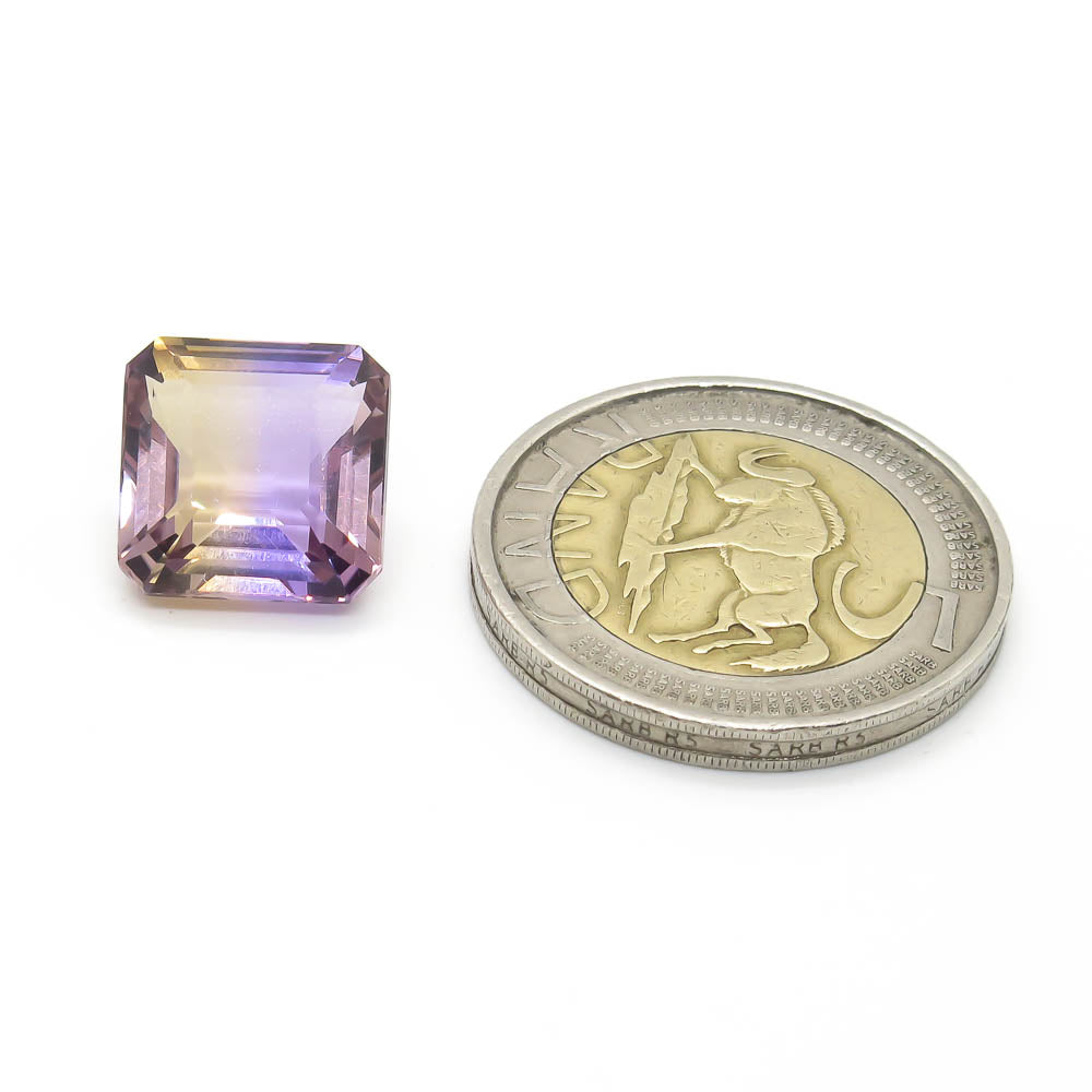 9.33 ct Pale Octagon Natural Bolivian Ametrine