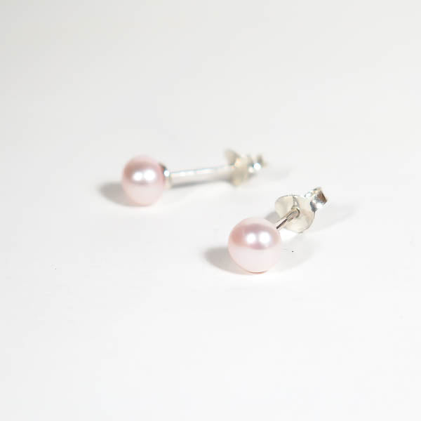PEARL STUDS, PINK