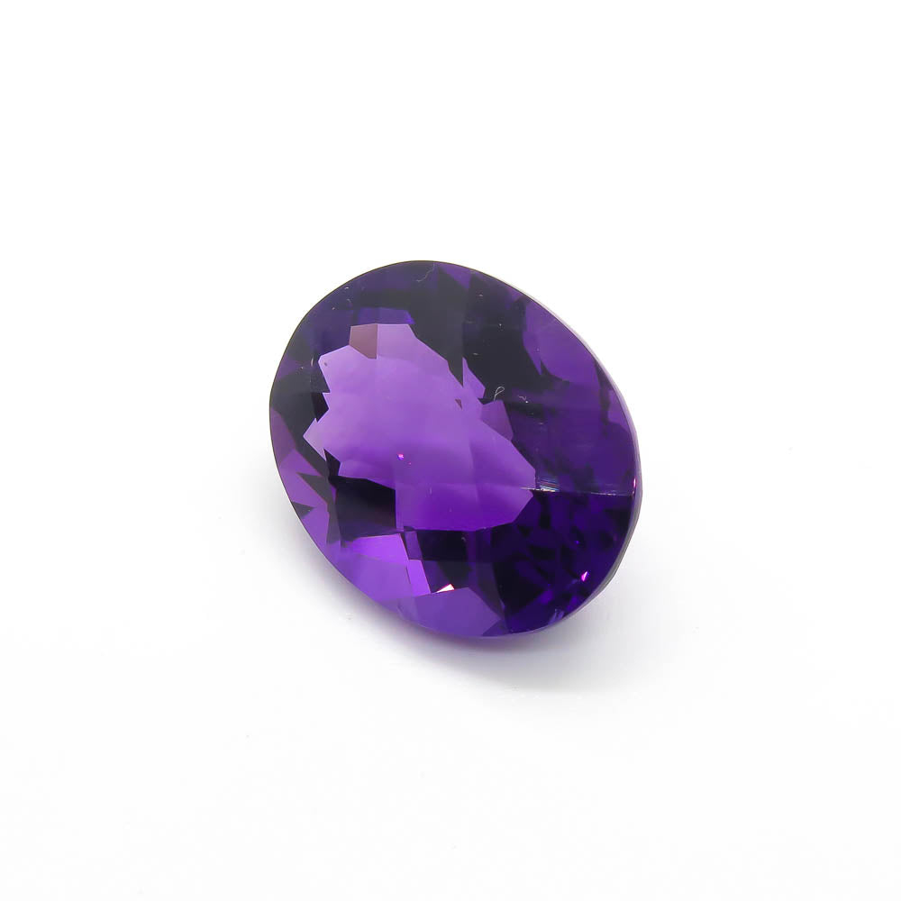 15.30 ct Oval Checkerbaord Amethyst