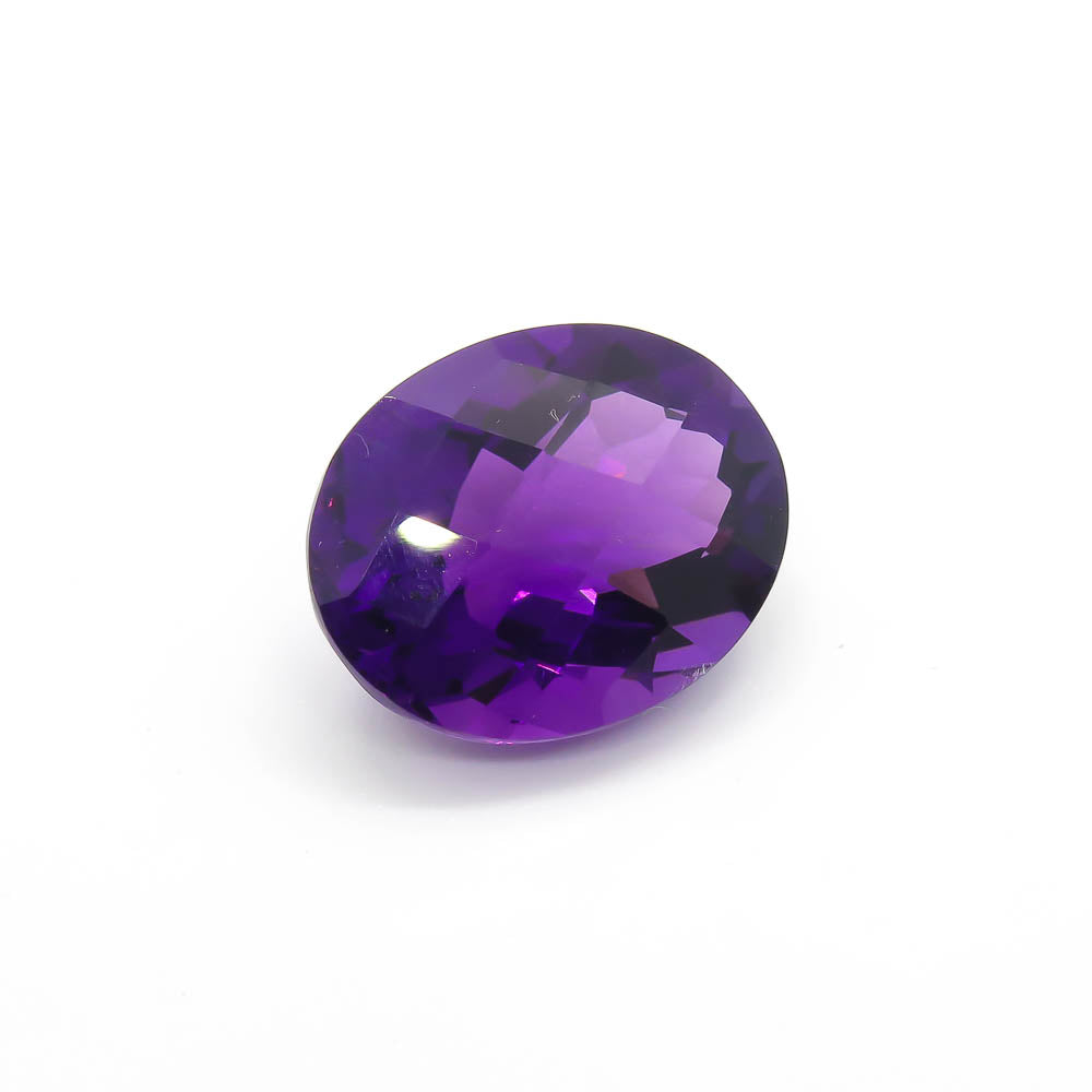 15.30 ct Oval Checkerbaord Amethyst