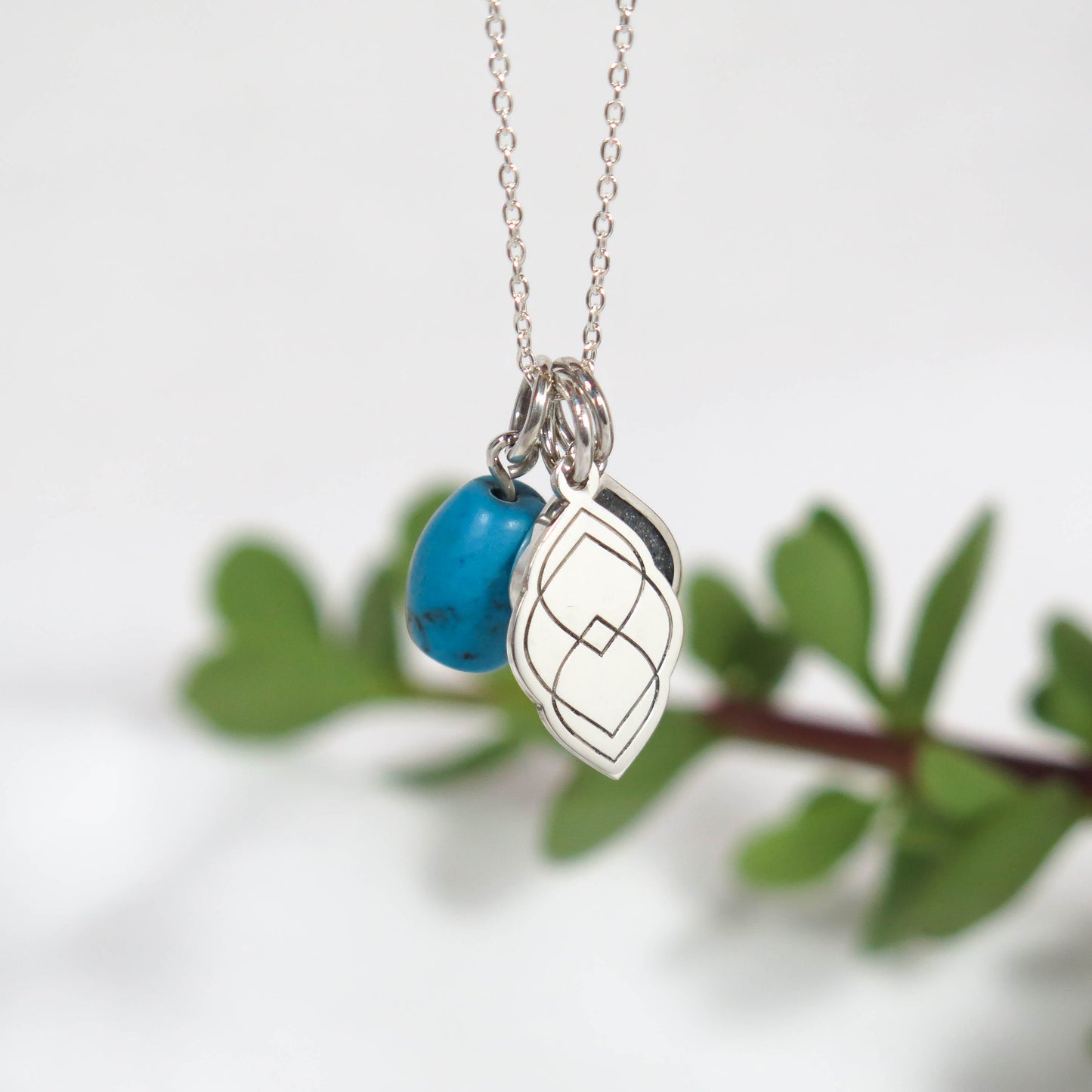 BOSJES PENDANT #2 MEMORIAL SET - ARGENTIUM & STERLING SILVER NECKLACE