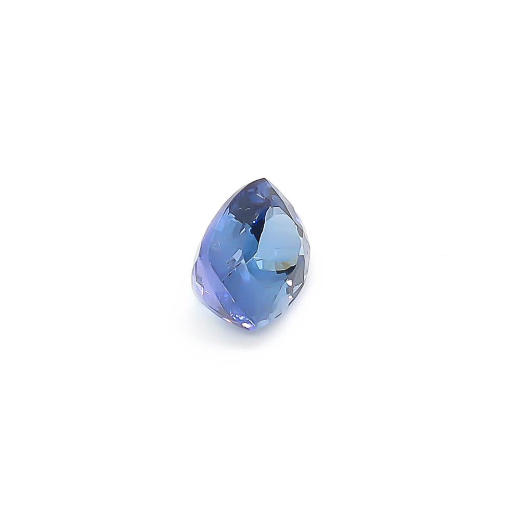 3.00 ct Cushion Cut Faceted Bluish-Purple Peacock Tanzanite