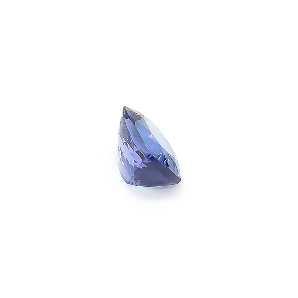 3.00 ct Cushion Cut Faceted Bluish-Purple Peacock Tanzanite