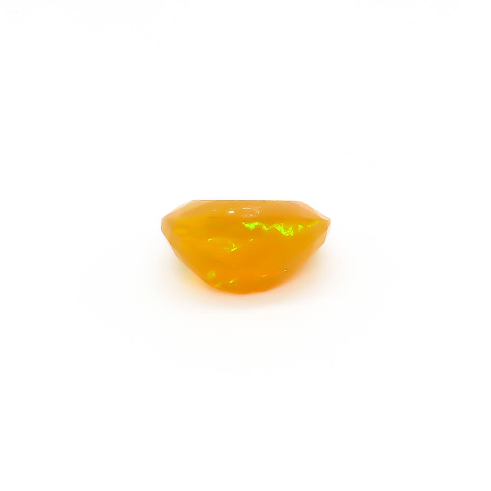 1.67 ct Oval Faceted Deep Yellowish-Orange (With Play-Of-Colour) Mexican Fire Opal