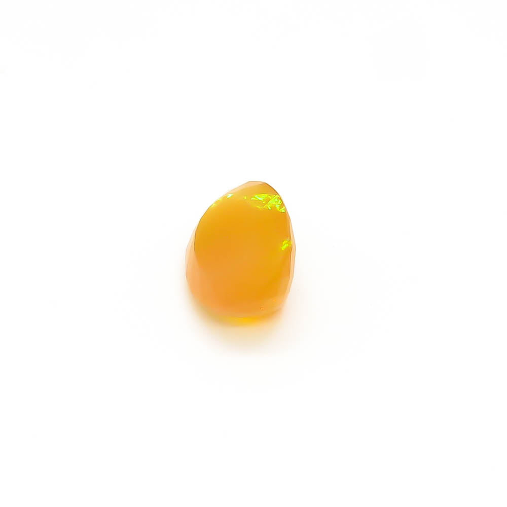 1.67 ct Oval Faceted Deep Yellowish-Orange (With Play-Of-Colour) Mexican Fire Opal