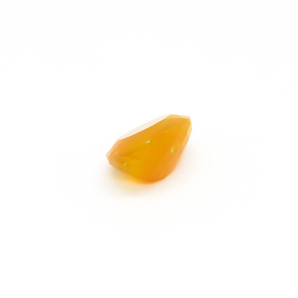 1.67 ct Oval Faceted Deep Yellowish-Orange (With Play-Of-Colour) Mexican Fire Opal