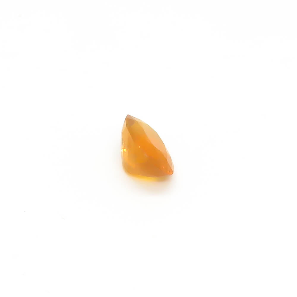 0.72 ct Oval Faceted Orange Mexican Fire Opal