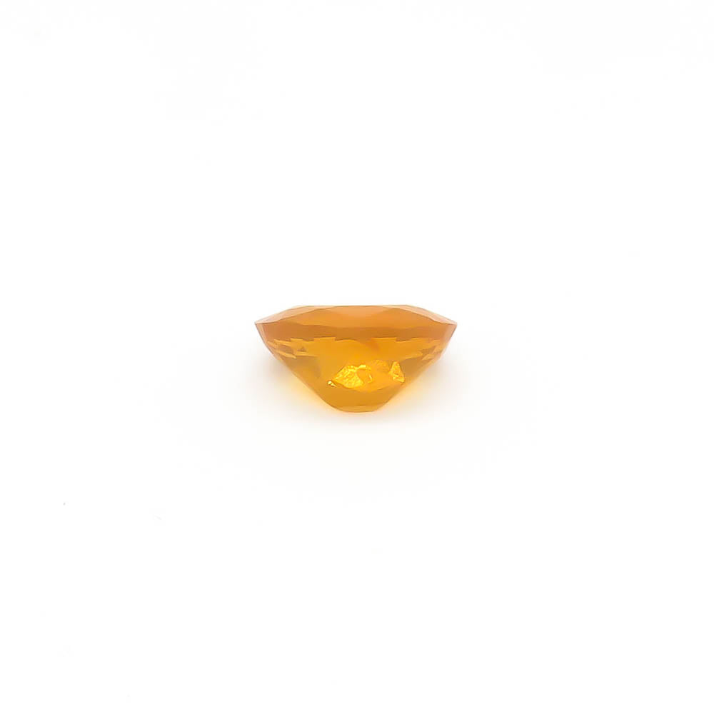 0.72 ct Oval Faceted Orange Mexican Fire Opal