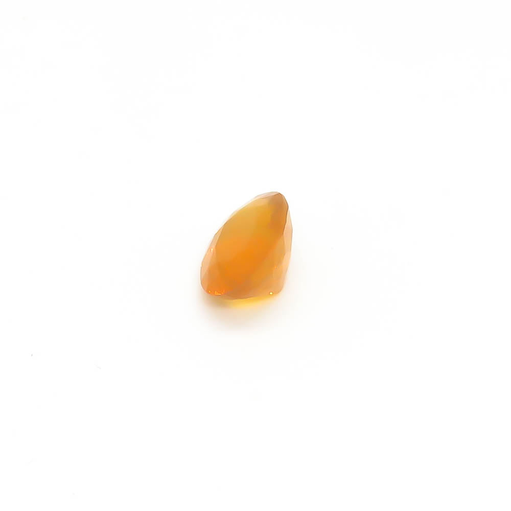 0.72 ct Oval Faceted Orange Mexican Fire Opal