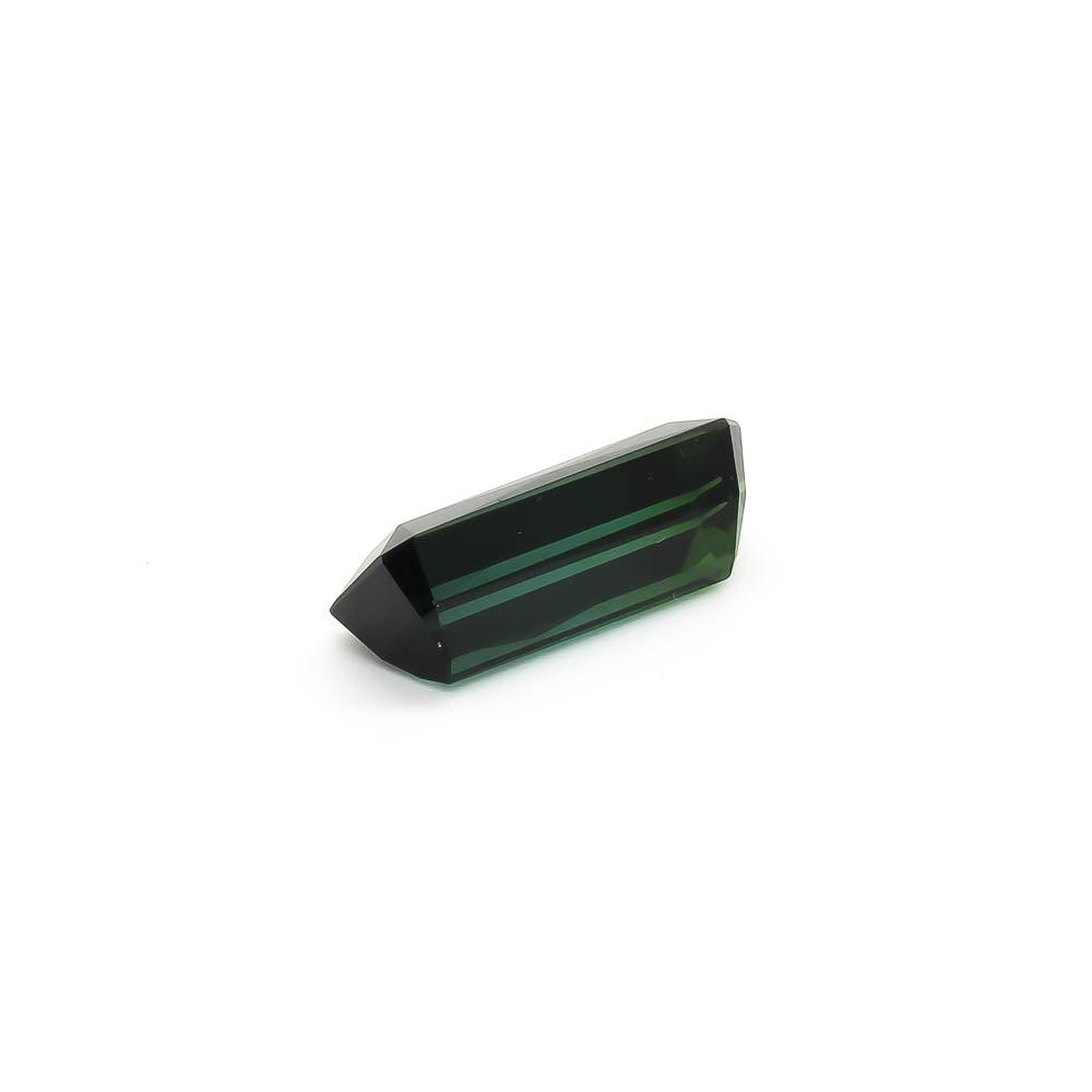 8.57 ct Octagon Faceted Bi-Colour Blue-Green & Forest-Green Tourmaline