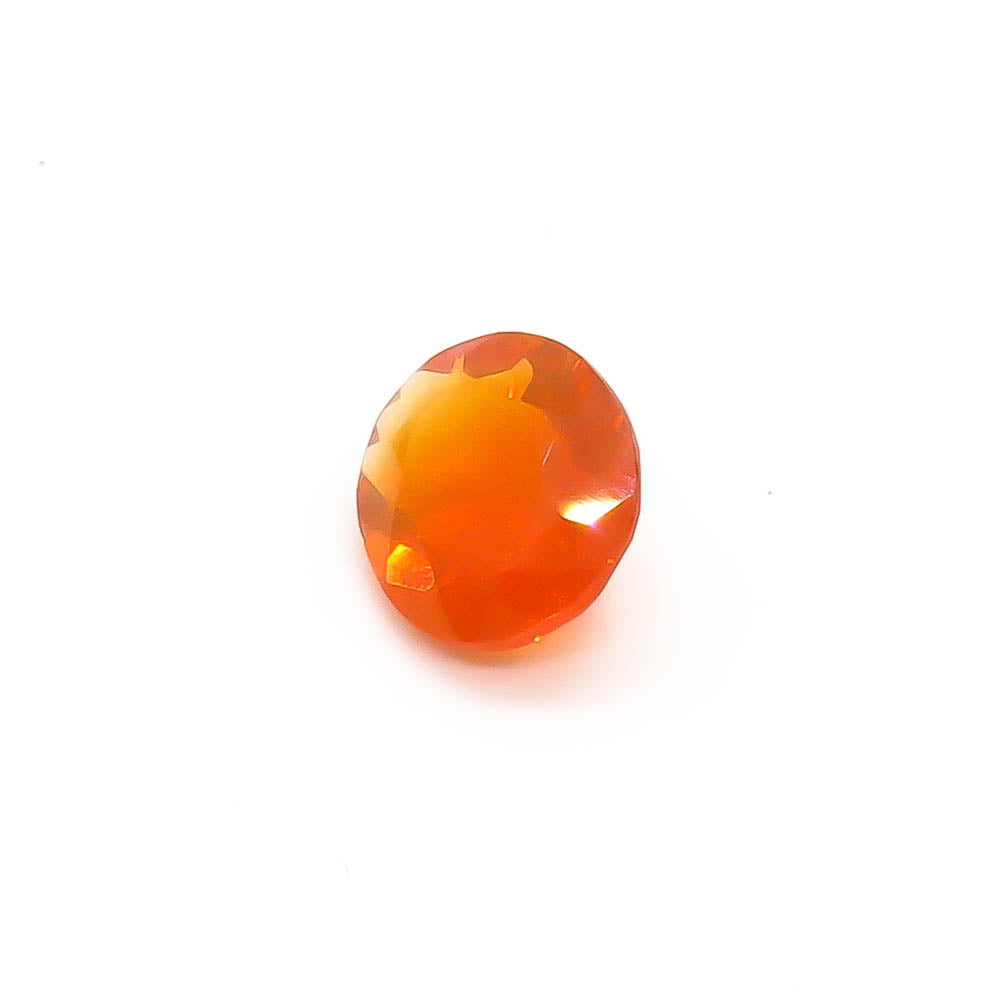 1.19 ct Oval Faceted Orange Mexican Fire Opal