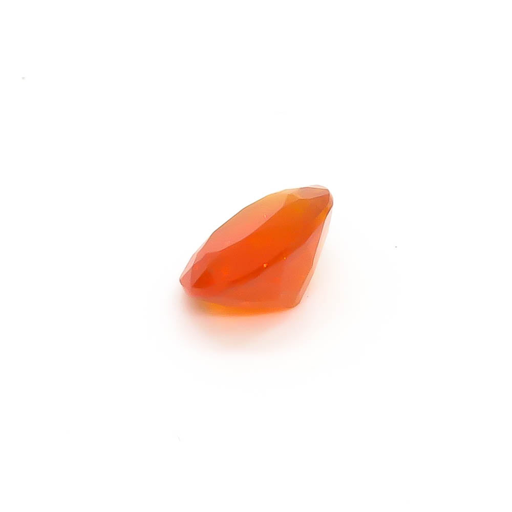 1.19 ct Oval Faceted Orange Mexican Fire Opal