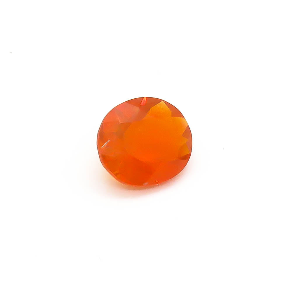 1.19 ct Oval Faceted Orange Mexican Fire Opal