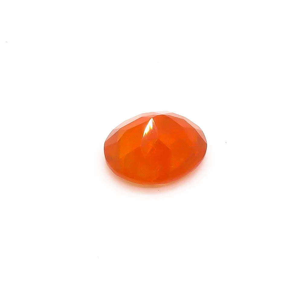 1.19 ct Oval Faceted Orange Mexican Fire Opal