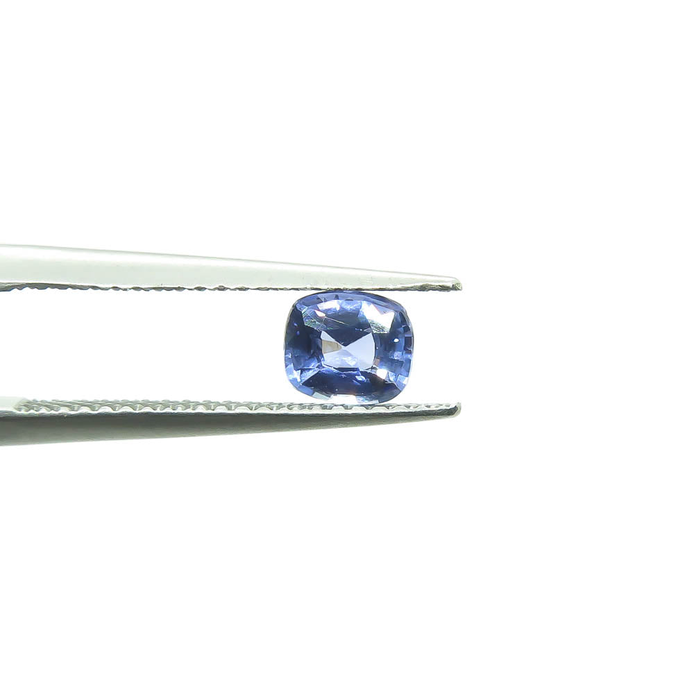 0.68 ct Cushion Cut Light Blue Natural Ceylon Sapphire