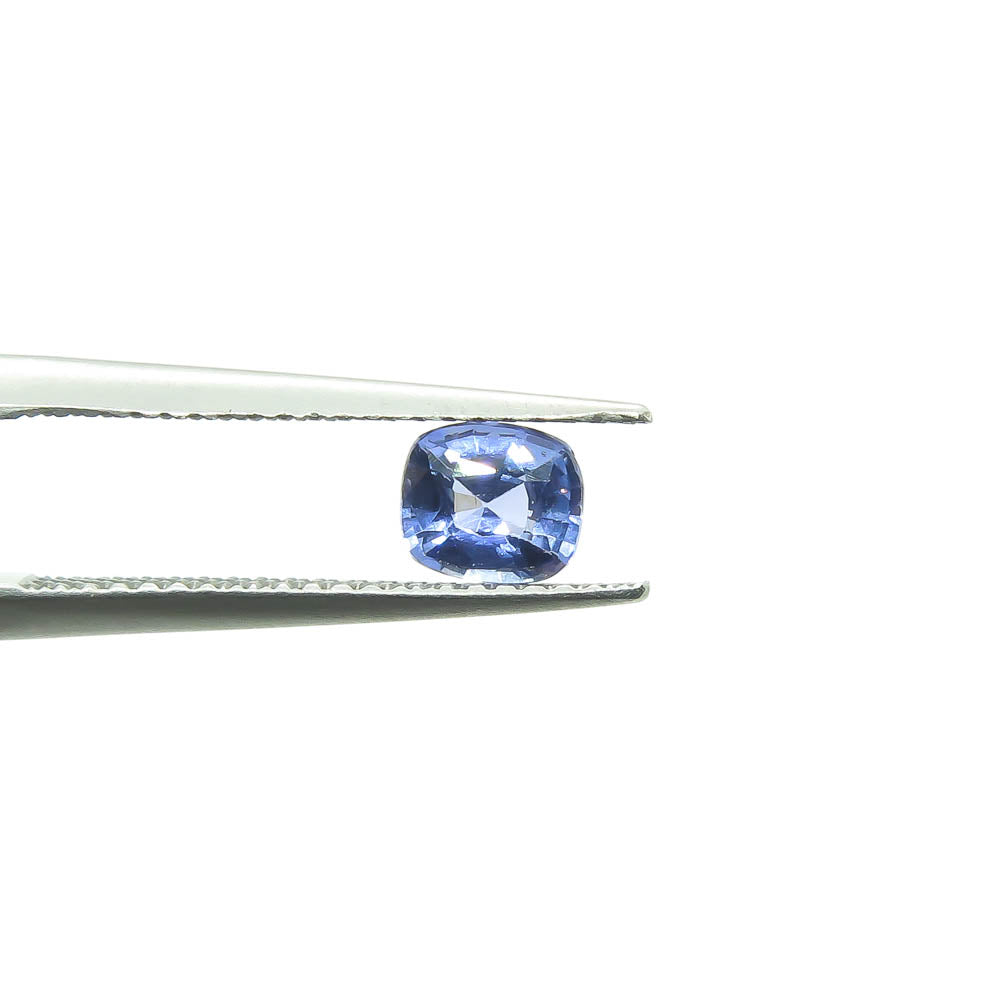 0.68 ct Cushion Cut Light Blue Natural Ceylon Sapphire