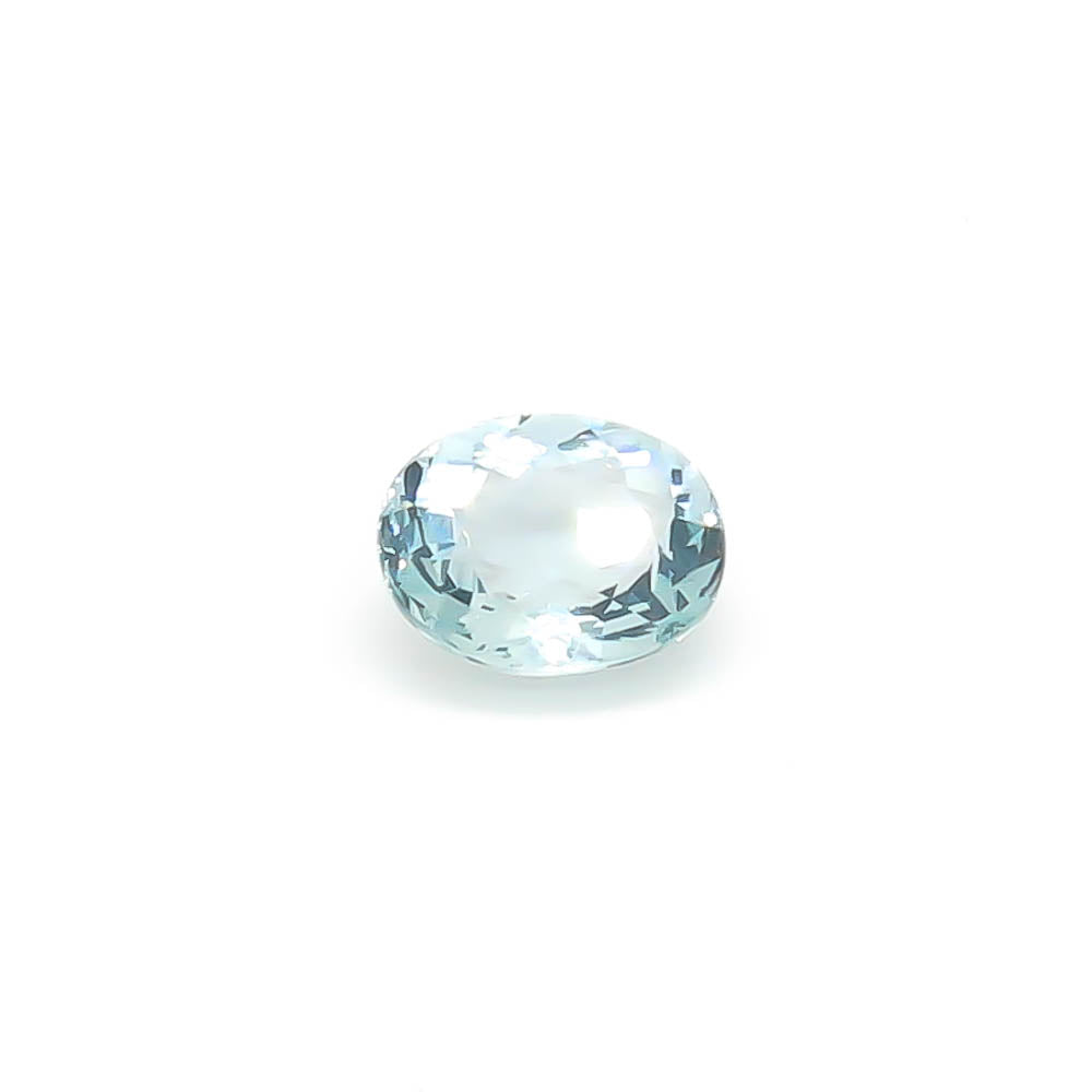 1.50 ct Oval Faceted Pale Greenish-Blue Aquamarine