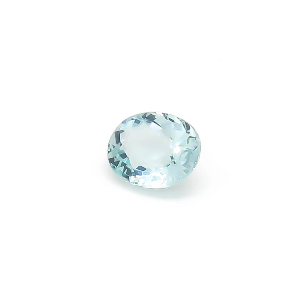 1.50 ct Oval Faceted Pale Greenish-Blue Aquamarine