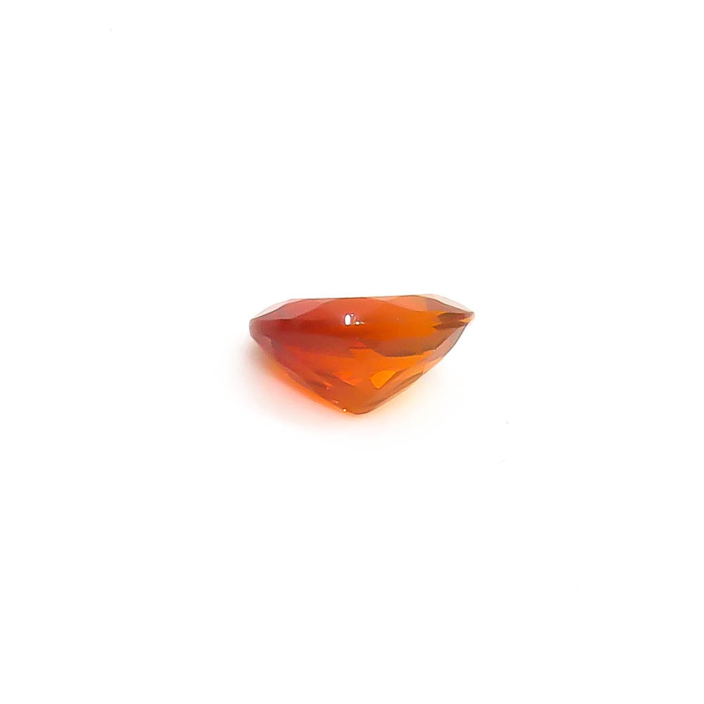 0.85 ct Oval Faceted Reddish-Orange Mexican Fire Opal