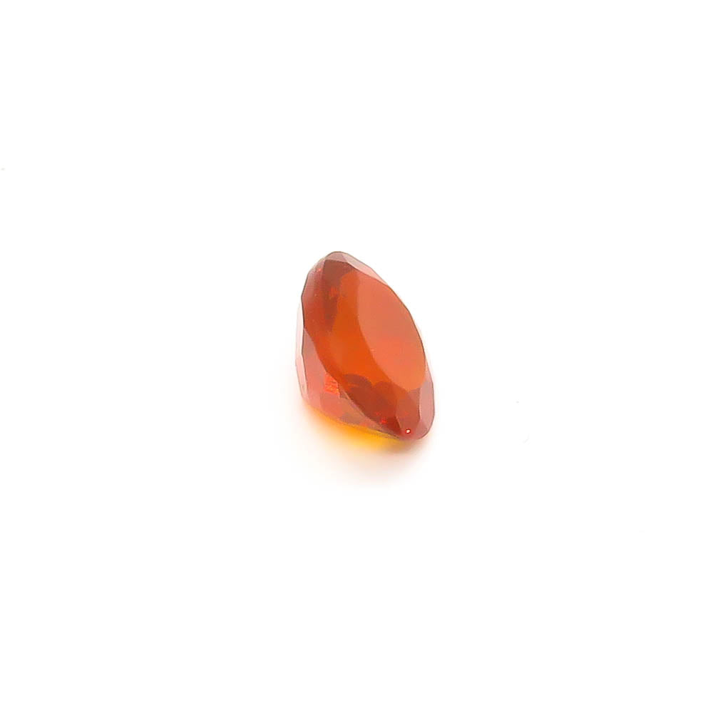 0.85 ct Oval Faceted Reddish-Orange Mexican Fire Opal