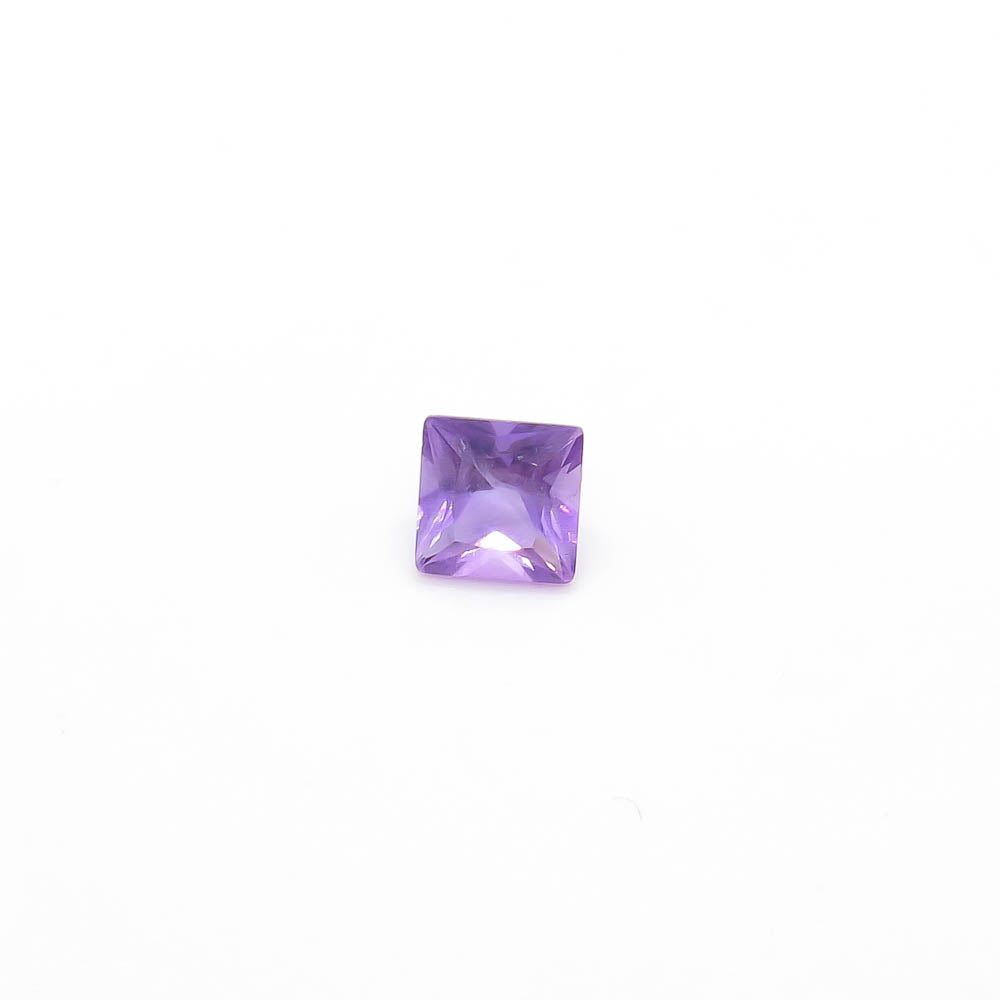 0.54 ct (5mm x 5mm) Square Faceted Amethyst - Medium Purple