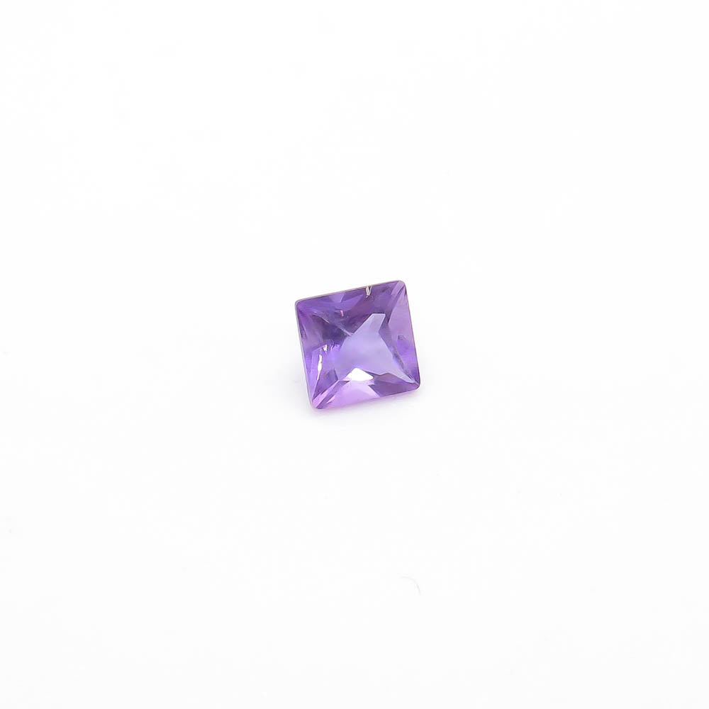 0.54 ct (5mm x 5mm) Square Faceted Amethyst - Medium Purple