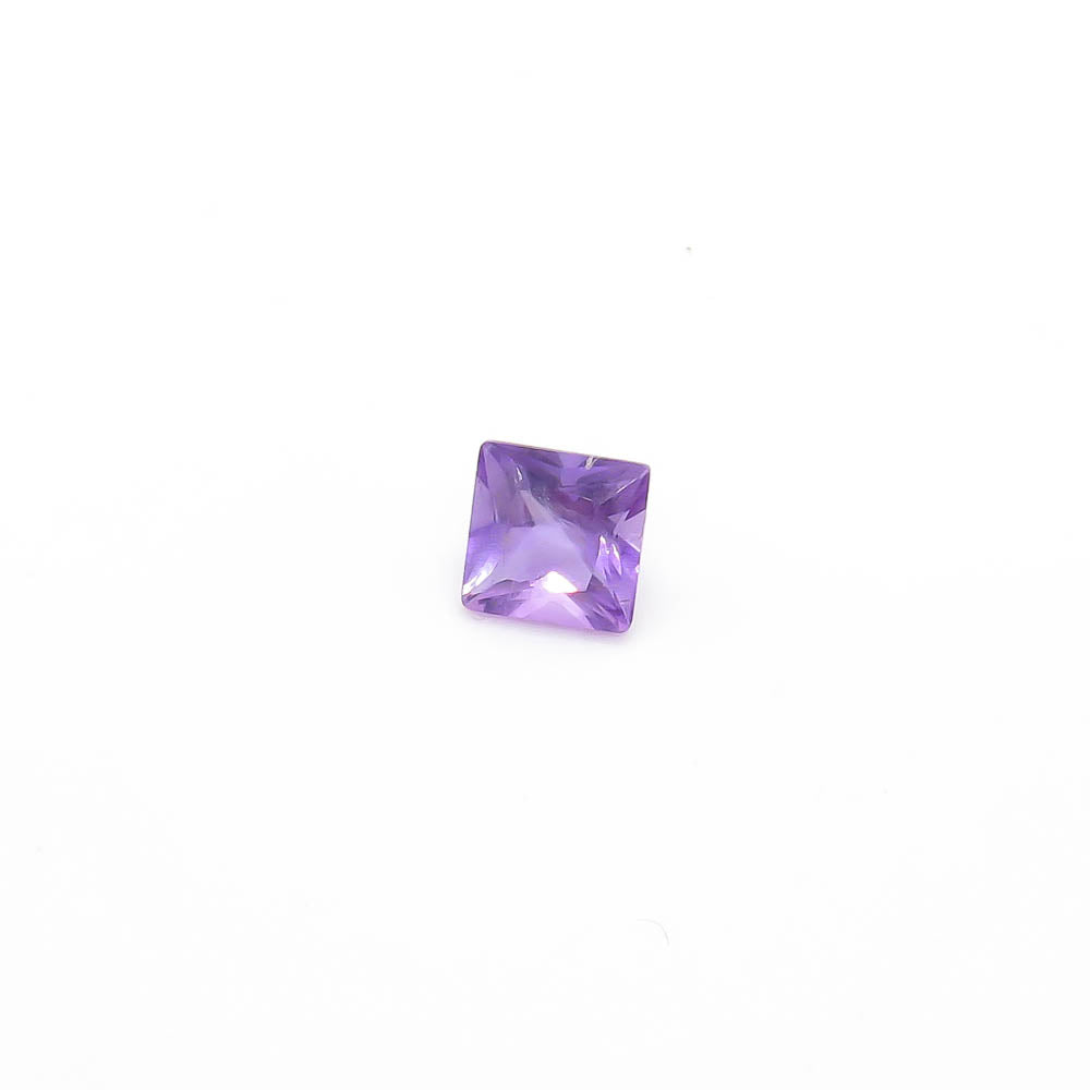 0.54 ct (5mm x 5mm) Square Faceted Amethyst - Medium Purple