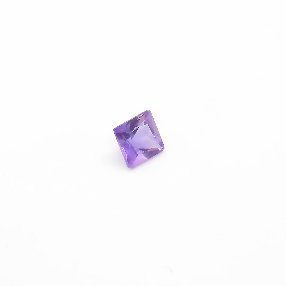 0.54 ct (5mm x 5mm) Square Faceted Amethyst - Medium Purple