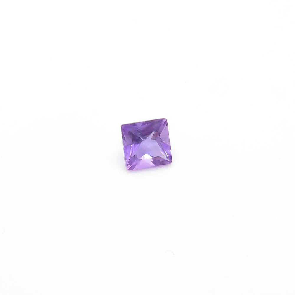 0.54 ct (5mm x 5mm) Square Faceted Amethyst - Medium Purple