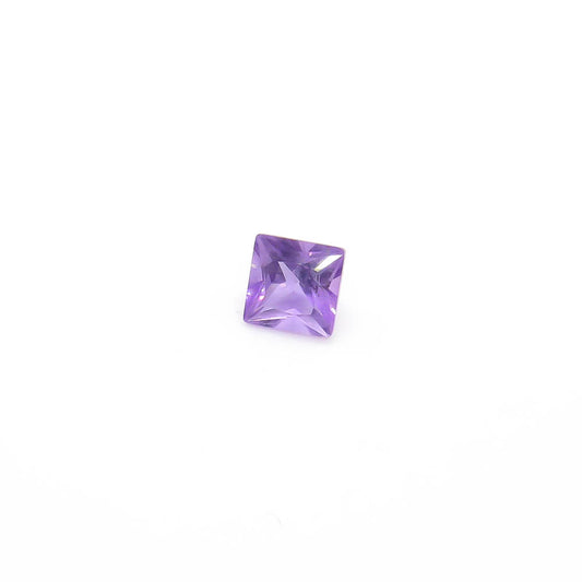 0.54 ct (5mm x 5mm) Square Faceted Amethyst - Medium Purple