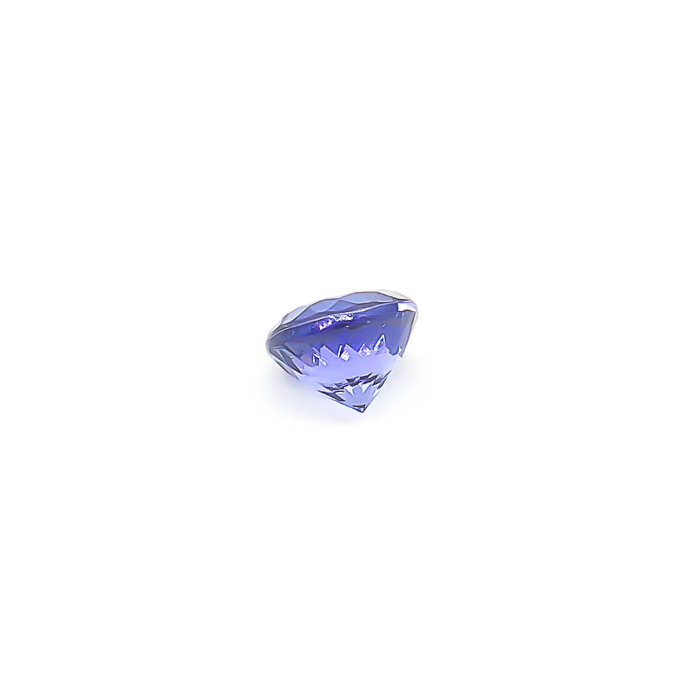 2.14 ct Round Faceted Bluish-Purple Tanzanite