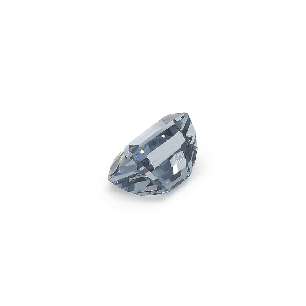 6.69 ct Octagon Dark Muted Blue Aquamarine