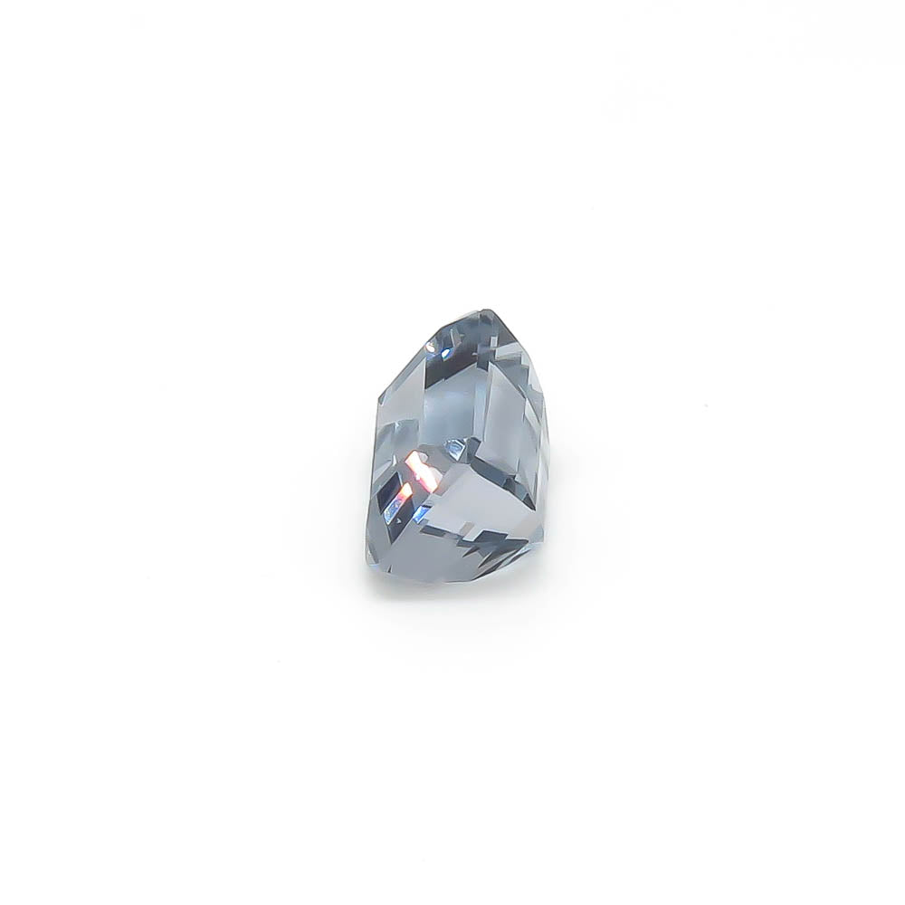 6.69 ct Octagon Dark Muted Blue Aquamarine