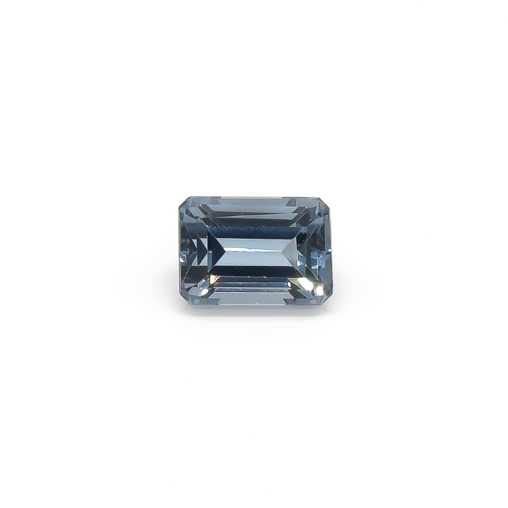 6.69 ct Octagon Dark Muted Blue Aquamarine